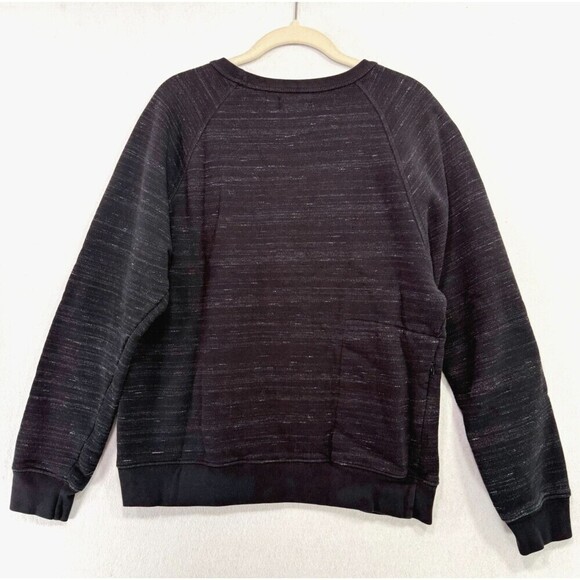 Taylor Stitch Sweater Men 40 / M Black Pocket Heavyweight Crewneck Heathered - Picture 2 of 11